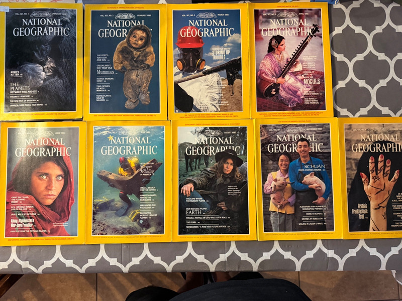 National Geographic Magazine June 1985 Back Issue Afghan Girl Eyes Vol 167 No 6