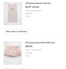 Women’s American Eagle Outfit, AE, Size 000, Size XS, Skort, Tank, Pink, Set — photo 2