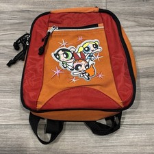 Vintage 2002 Powerpuff Girls Mini Backpack Bag Cartoon Network Y2K 2000s Cartoon