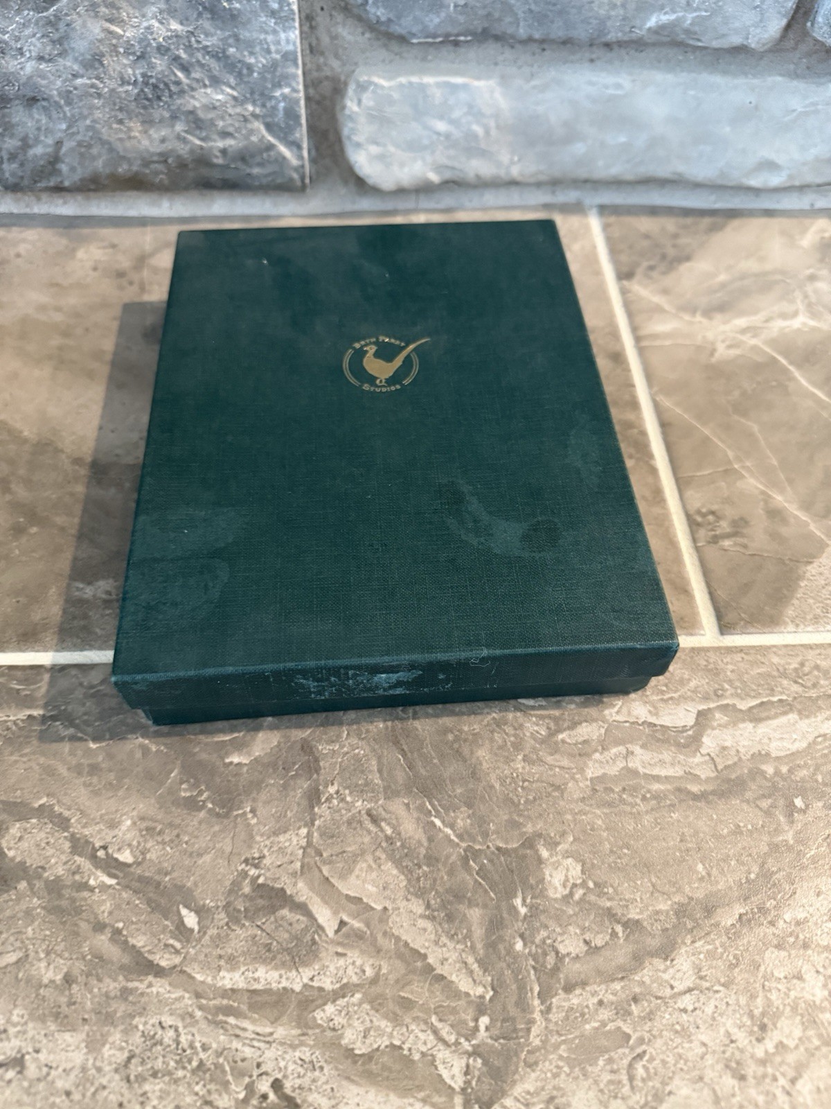 Bryn Parry Studios Empty Envelope Box Emerald Green Pheasant Great Britain