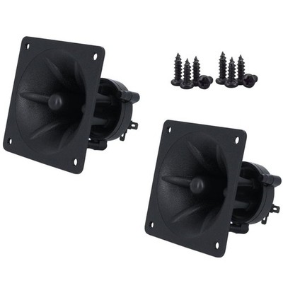 CCeCCe 2 Pack Component Square Tweeter 3.25'' x Piezo Horn blackone