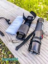 6.5" 3 Million Volt Police Stun Gun Flashlight with Pouch Rechargeable New