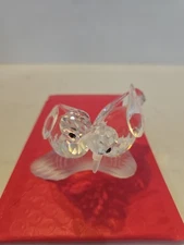 1989 Swarovski Crystal SCS TURTLE DOVES  Figurine Retired