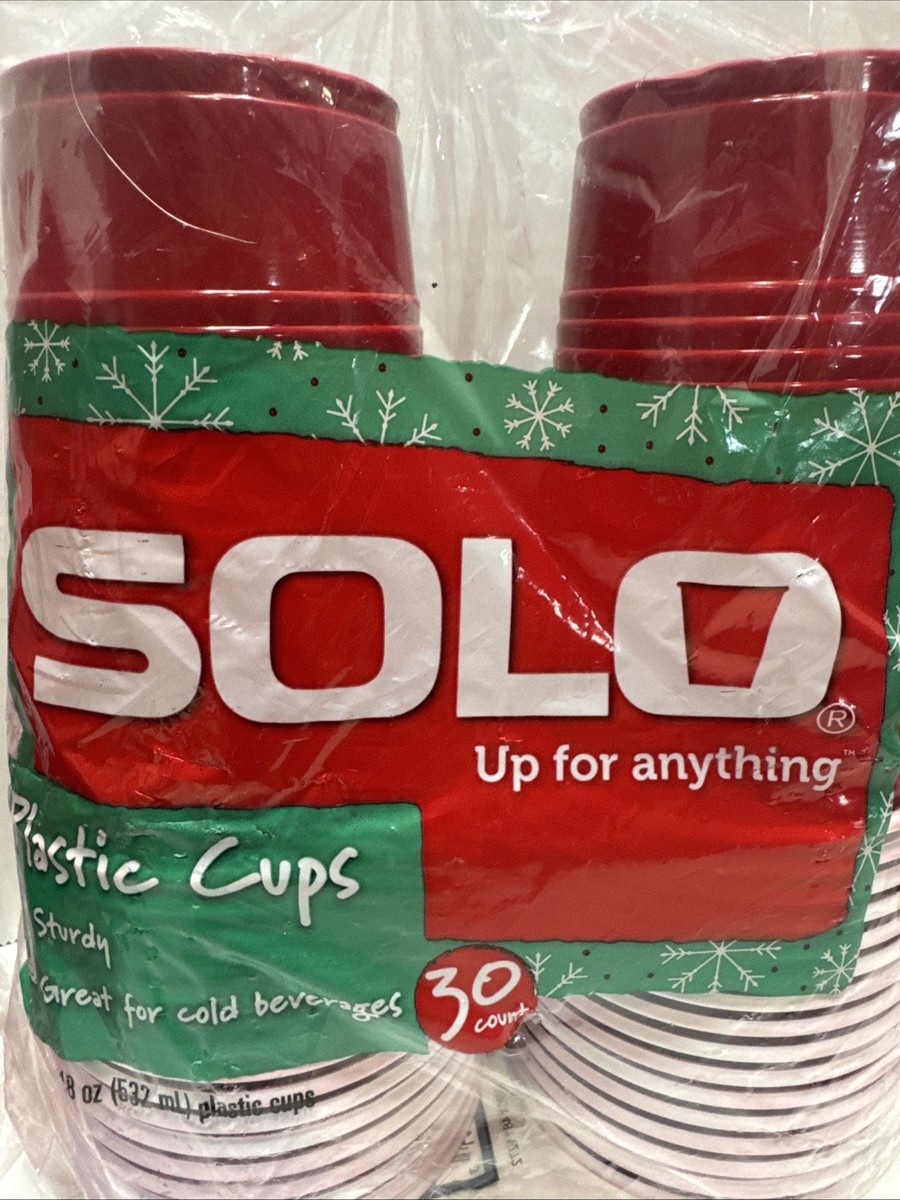 Red Solo Cup Cold Plastic Party Cups 18 Ounce 2 Packs Of 30 New | eBay