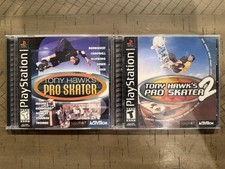 Tony Hawk's Pro Skater 1 & 2; Both CIB w/ Reg. Cards (Sony PlayStation 1, 1999)