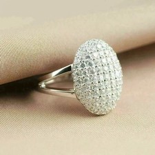 Twilight Bella Breaking Dawn Simulated Diamond Ring 14K White Gold Plated Silver