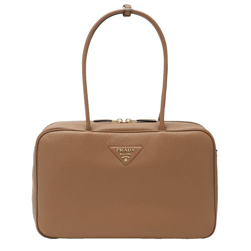 PRADA Caramel Large Leather Duffle Bag New & Authentic