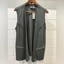 BNWT Women's Chico  s TRAVELERS CLASSIC Zipper Vest- size 2