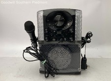 Singing Machine SML625BTBK Lights Bluetooth CD Karaoke System - Untested