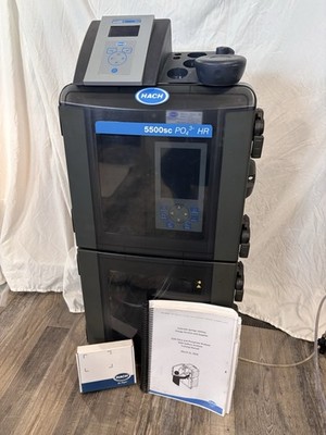 Nice used Hach 5500sc Phosphate Low Range Analyzer PO4 3- HR Manual & extras.