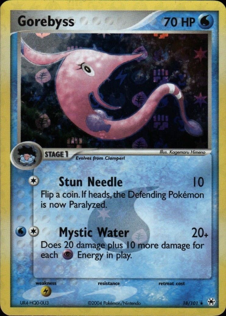 Gorebyss Reverse Holo Rare Hidden Legends 18/101 NM