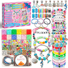 Girls Toys Bracelet Making Kit -3400Pcs Charm Jewelry Making Kit Supplies,Unicor
