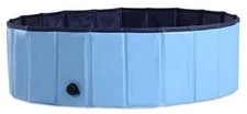 Foldable Paddling Pool Dog & Child 100L Ball Pit - 80cm X 20cm - Blue