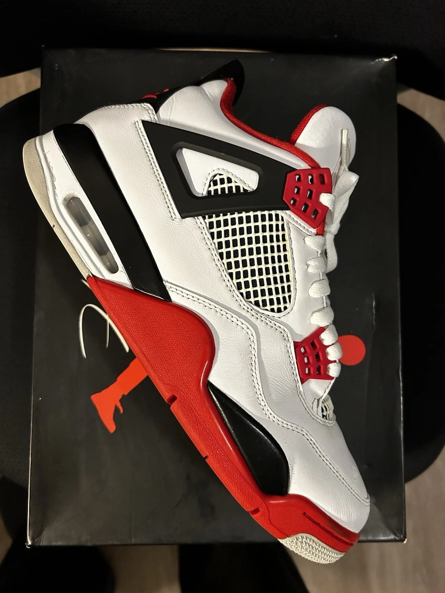【新品】AIR JORDAN 4 RETRO GS FIRE RED 24cm Size 4 (GS) - Jordan 4 Retro OG 2020 Low Fire Red for sale online