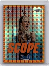 2026 Topps Chrome WWE #SCO-17 Sol Ruca Scope Orange Refractor #/25