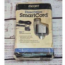 Escort DirectWire SmartCord Deluxe Blue LED Radar Detector Power Cord SEALED