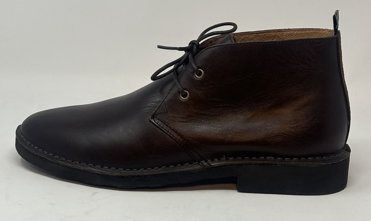 Polo by Ralph Lauren Black Pebbled Leather Chukka Boots mens polo riding boots products for sale | eBay main image 3