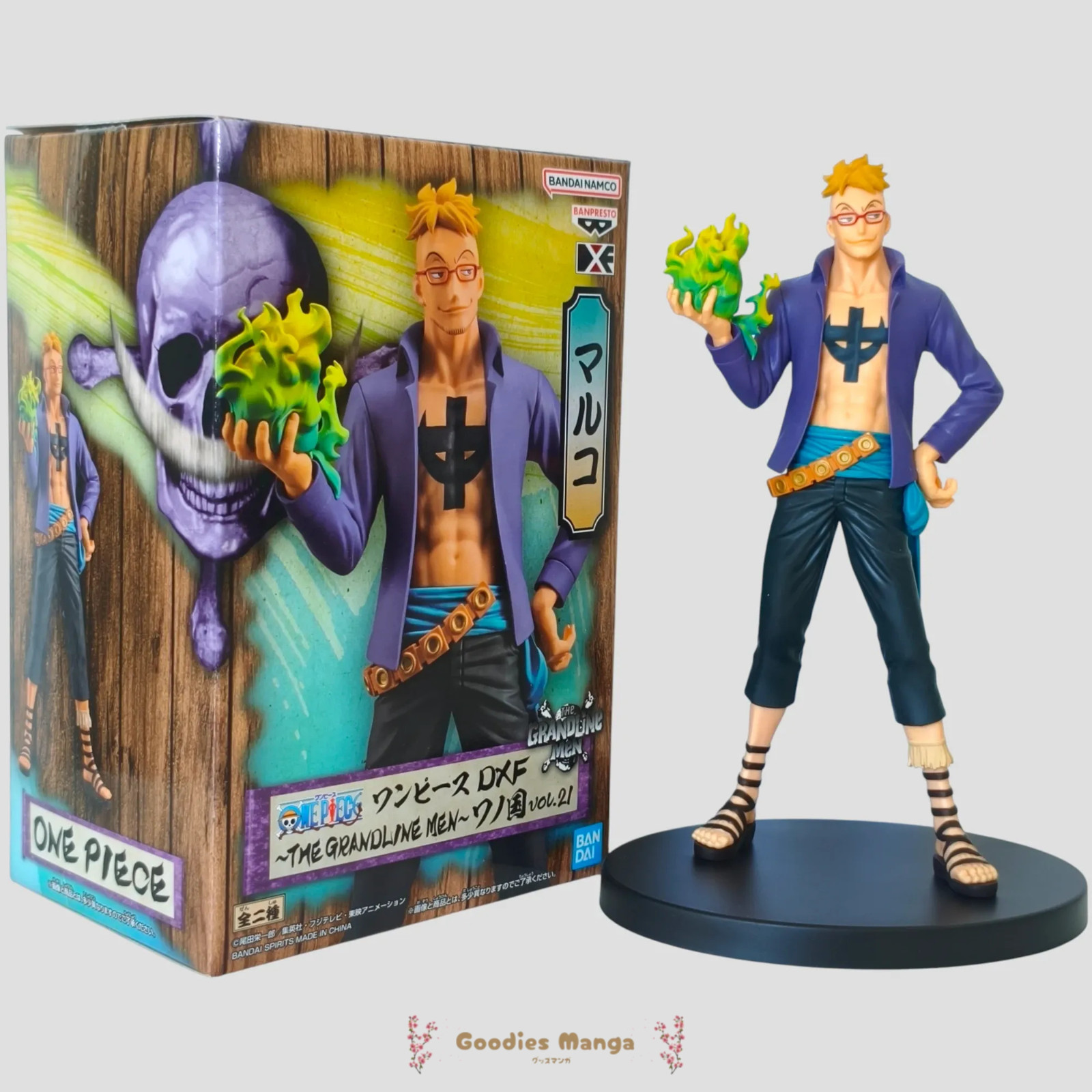 Figurine Marco Grandline Men Wano vol.21 One Piece héros de la guerre d'Onigashima