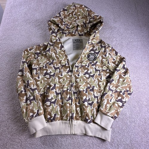 Malibu Shirts Full Zip Dog Camo Hoodie XS Dog Beach Hawaii Dog Lovers