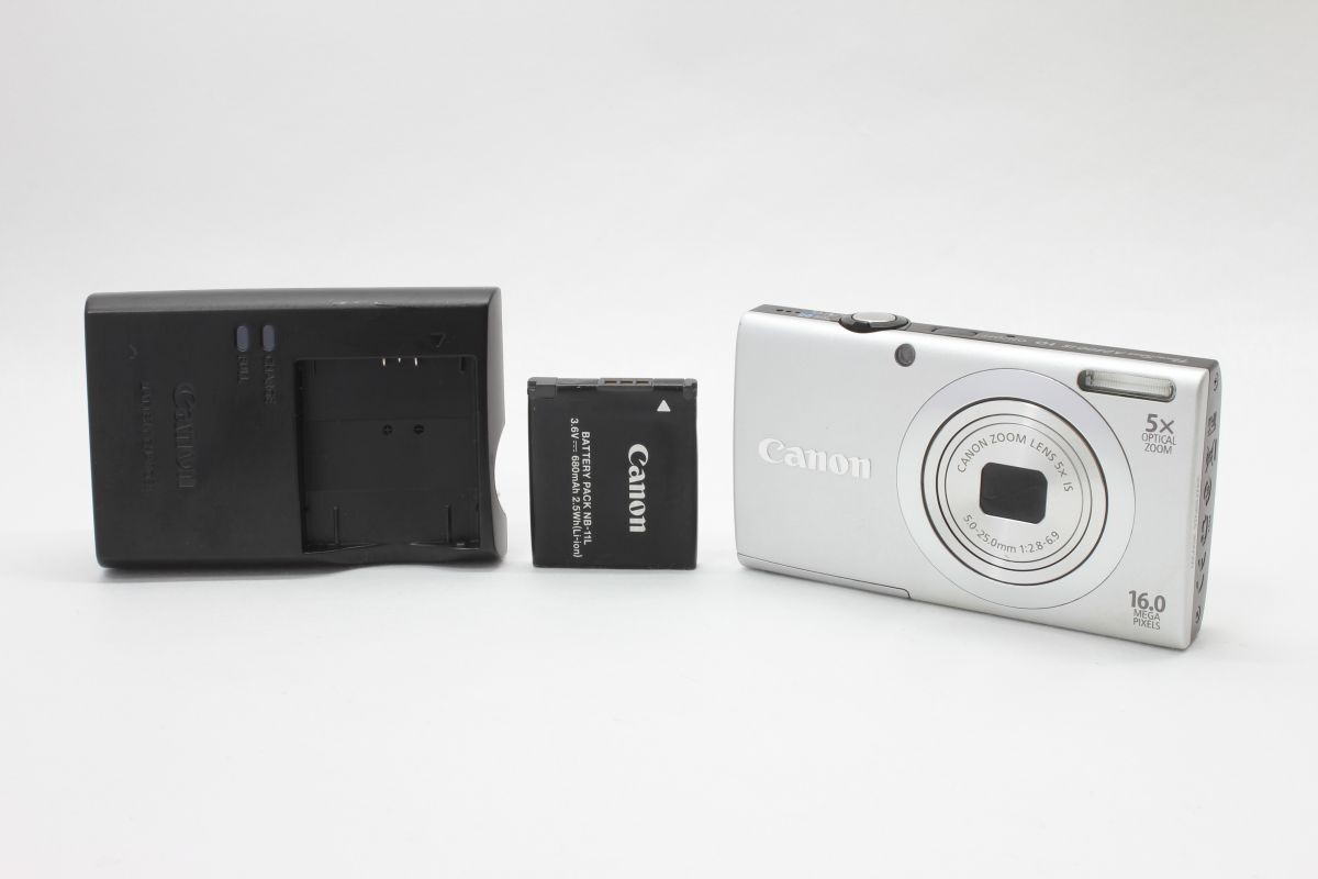 Canon PowerShot A2400 Digital Camera Silver Battery Charger Canon PowerShot A2400 Digital Camera Silver Battery Charger