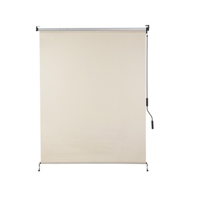 4ft (W) x 8ft (H) Outdoor Roller Shades 5% Openness Cordless Sun Roll up Shade