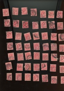 GB King George V One Penny Postal Stamp  Postage  not checked for shades (mb28