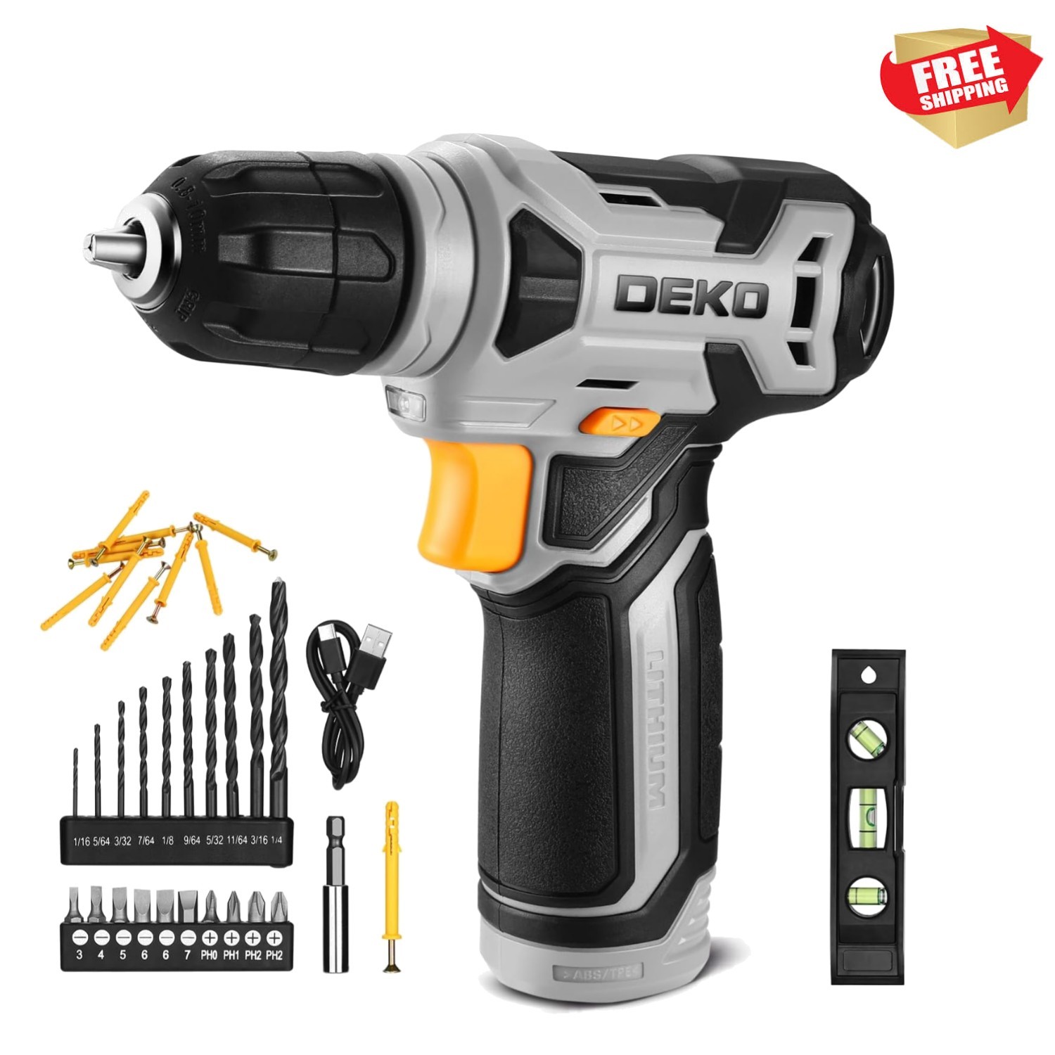 With Keyless Chuck - 42 Piece Accessory Kit Included