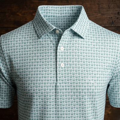  NEW Rhoback On The Sham-Rocks Polo Shirt MenMoisture Wicking, Wrinkle Free