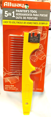ALLWAY TOOLS BC5 5-in-1 Carded Painter s Tool Scraper Spreader Cleaner NEW