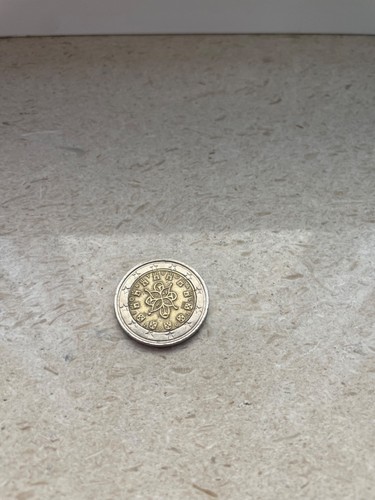 MONETA 2 EURO PORTUGAL 2002 RARA DA COLLEZIONE CON ERRORE DI CONIO - Foto 6 di 9