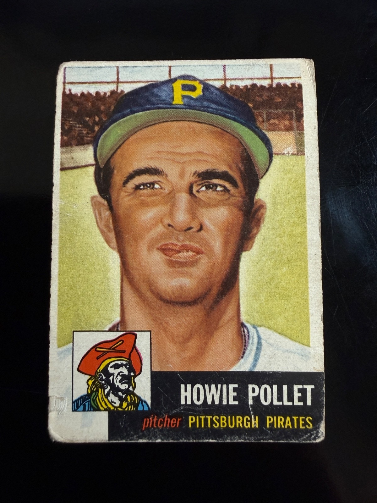 1953 Howie Pollet Pittsburgh Pirates Topps Baseball Card #83 FAIR/GOOD