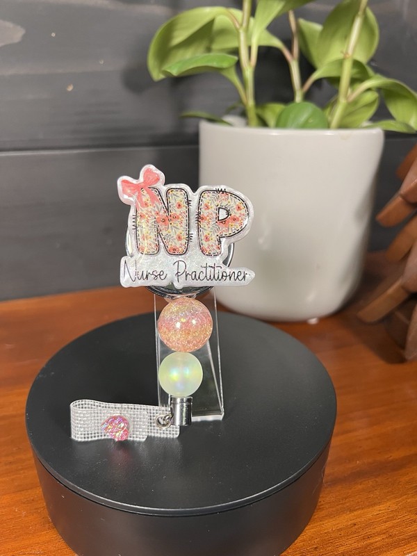 Hand Crafted Heavy Duty Badge Reel Retractable Nurse Practitioner ￼