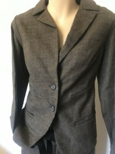 Giacca Maria Calderara nuova con etichette misto lana marrone 2 bottoni