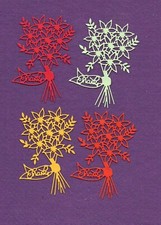 THANKS FLOWERS die cuts cards scrapbook cards