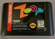 VTG Zoop (Sega Genesis, 1995) Tested Works Cartridge Only