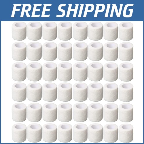 Comfortable 64 Pack Cohesive Wrap - 2''x5yd Elastic Bandages for Every Occasion