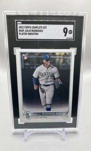 2022 Topps Factory Complete Set Julio Rodriguez RC Variation #659 SGC 9 Mint
