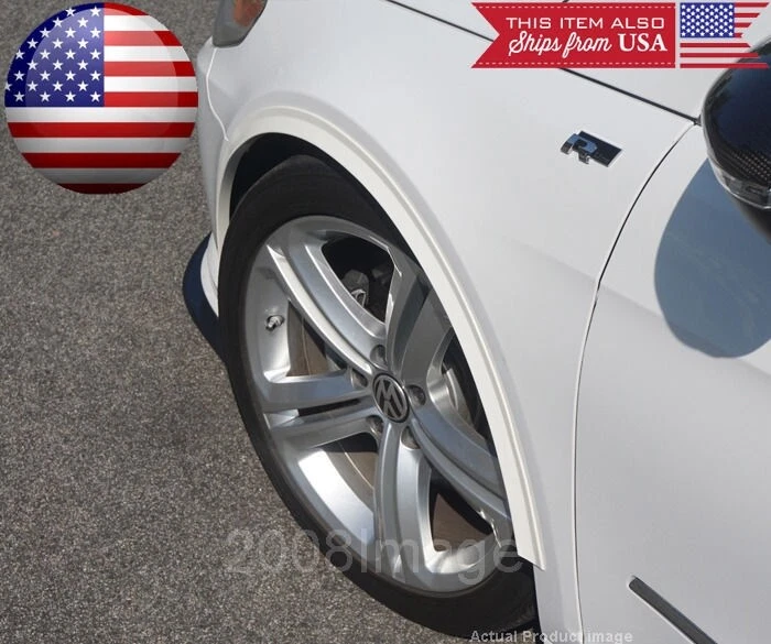 4 Pieces 47" White Arch Wide Body Fender Flares Extension Lip For Toyota Scion - Image 2 of 4