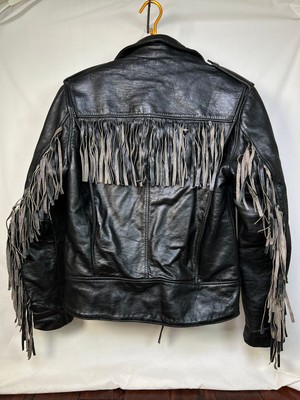 Vintage El Venado Biker 100% Leather Motorcycle Jacket Made in 