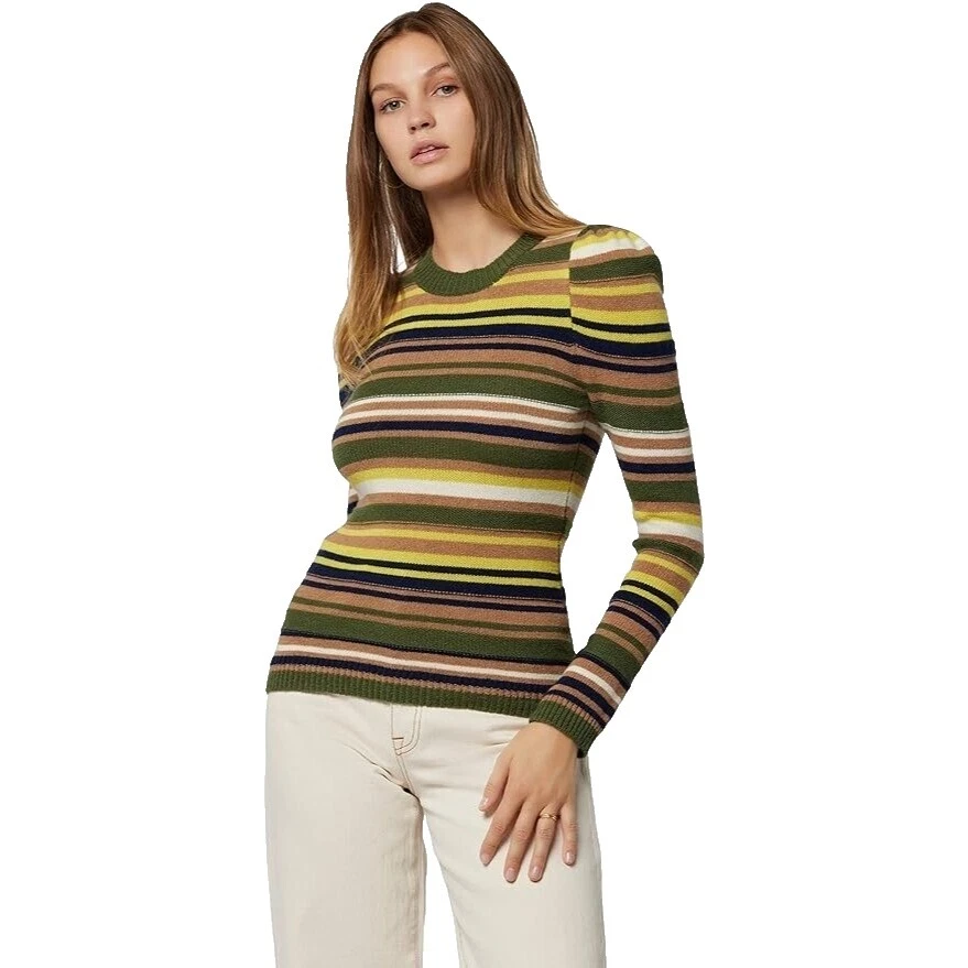 Multi-Color Striped Sweaters for Women