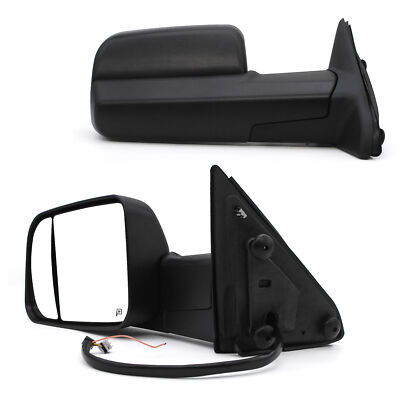 Pair Tow Mirrors For 2019-2023 Dodge Ram 1500 Classic Power Heated Arrow Sensor