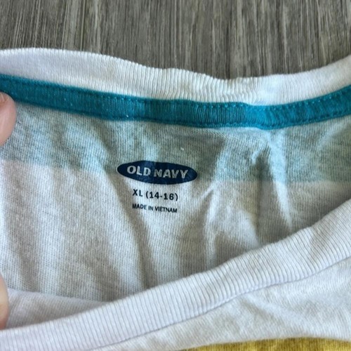 Old Navy Striped TShirt Size 14-16 - Picture 2 of 5