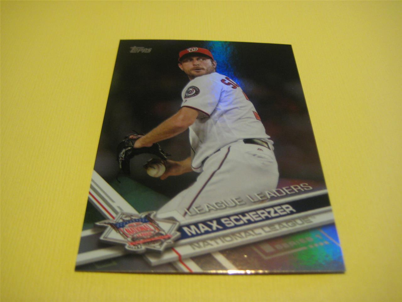 2017 Topps Series 1 Rainbow Foil Parallel #145 Max Scherzer LL Nationals