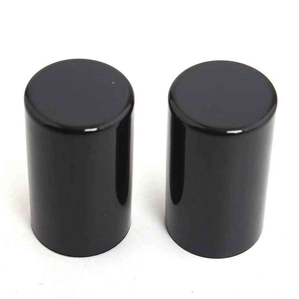 2 piezas cubiertas de herrajes de acoplamiento de metal negro para Harley Blackline Breakout Fatboy CVO Foto 3 de 4