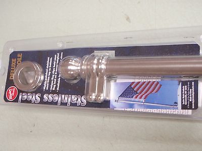 FLAG POLE KIT MARINE BOAT TAYLORMADE 32-903 24/" STAINLESS STEEL FLAG NO INCLUDED