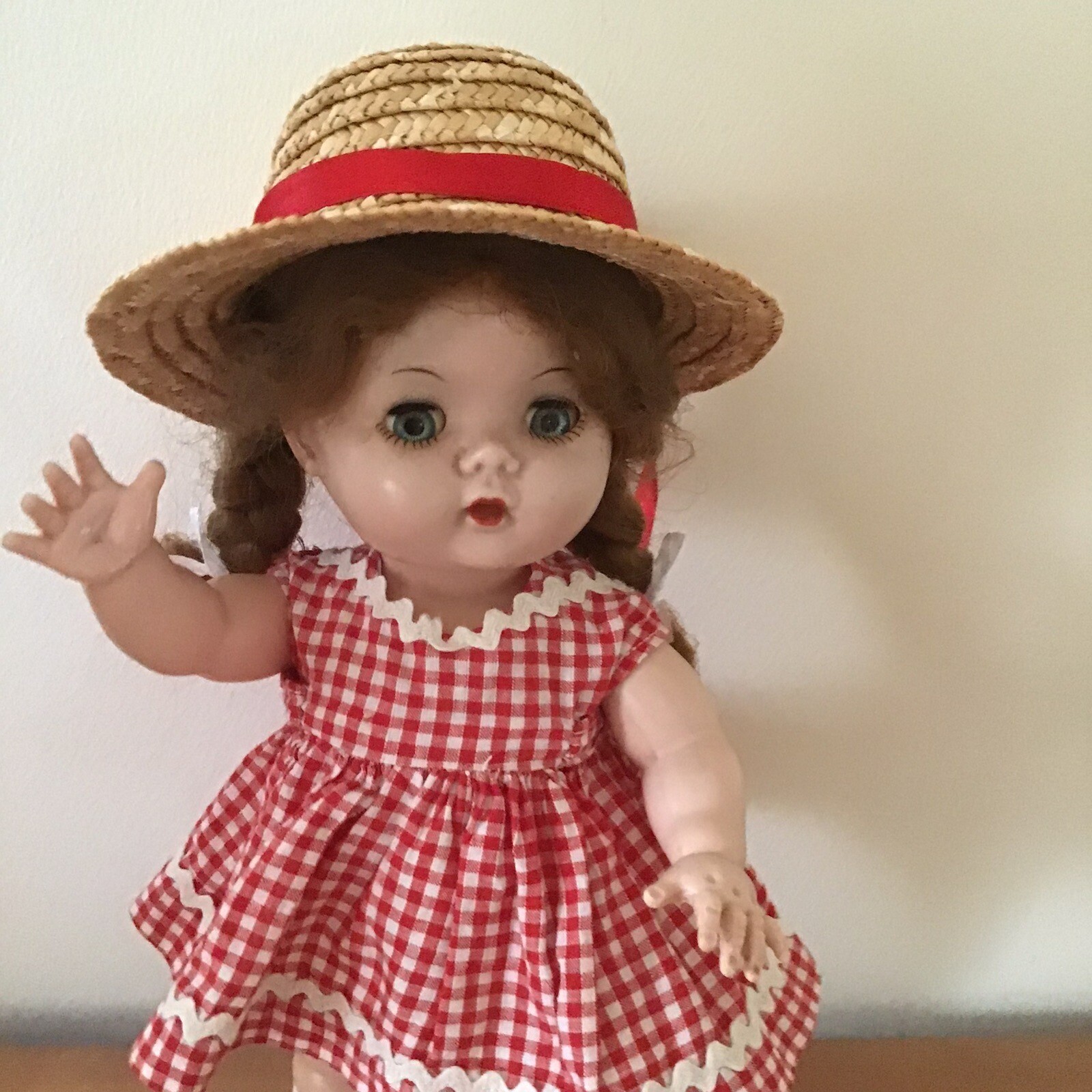 VINTAGE 11 INCH VINTAGE HARD PLASTIC DOLL. eBay