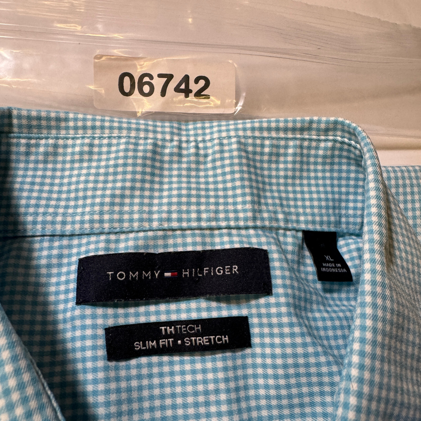 Tommy Hilfiger TH Tech Stretch Slim Fit Men's Size XL Check Long Sleeve Shirt thumbnail 14