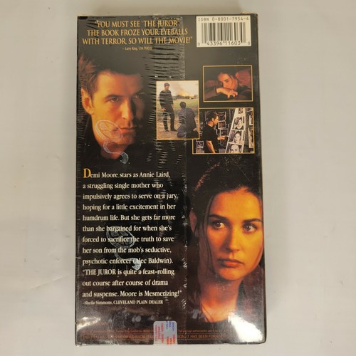 The Juror VHS SEALED NEW Demi Moore Alec Baldwin watermark watermarked thriller - Picture 5 of 6