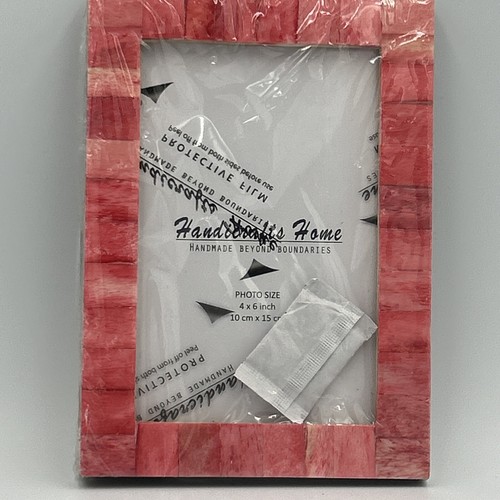 Handicrafts Home 4x6” Pink Mosaic Picture Frame - Picture 4 of 5