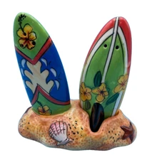 Very Nice Clay Art Surfboards Salt & Pepper Shakers